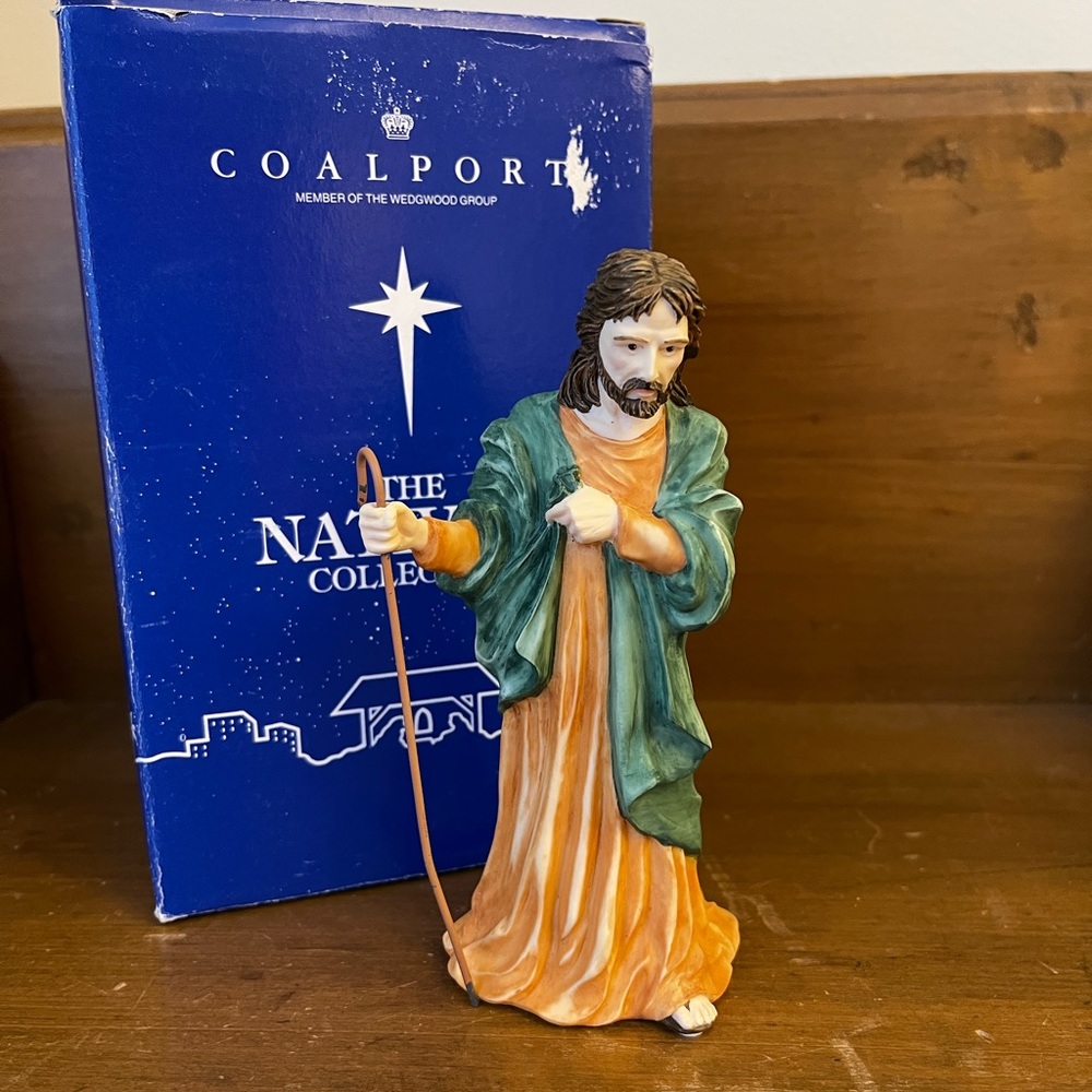 Coalport 1996 Wedgwood The Nativity Collection, Joseph Figurine In Original Box